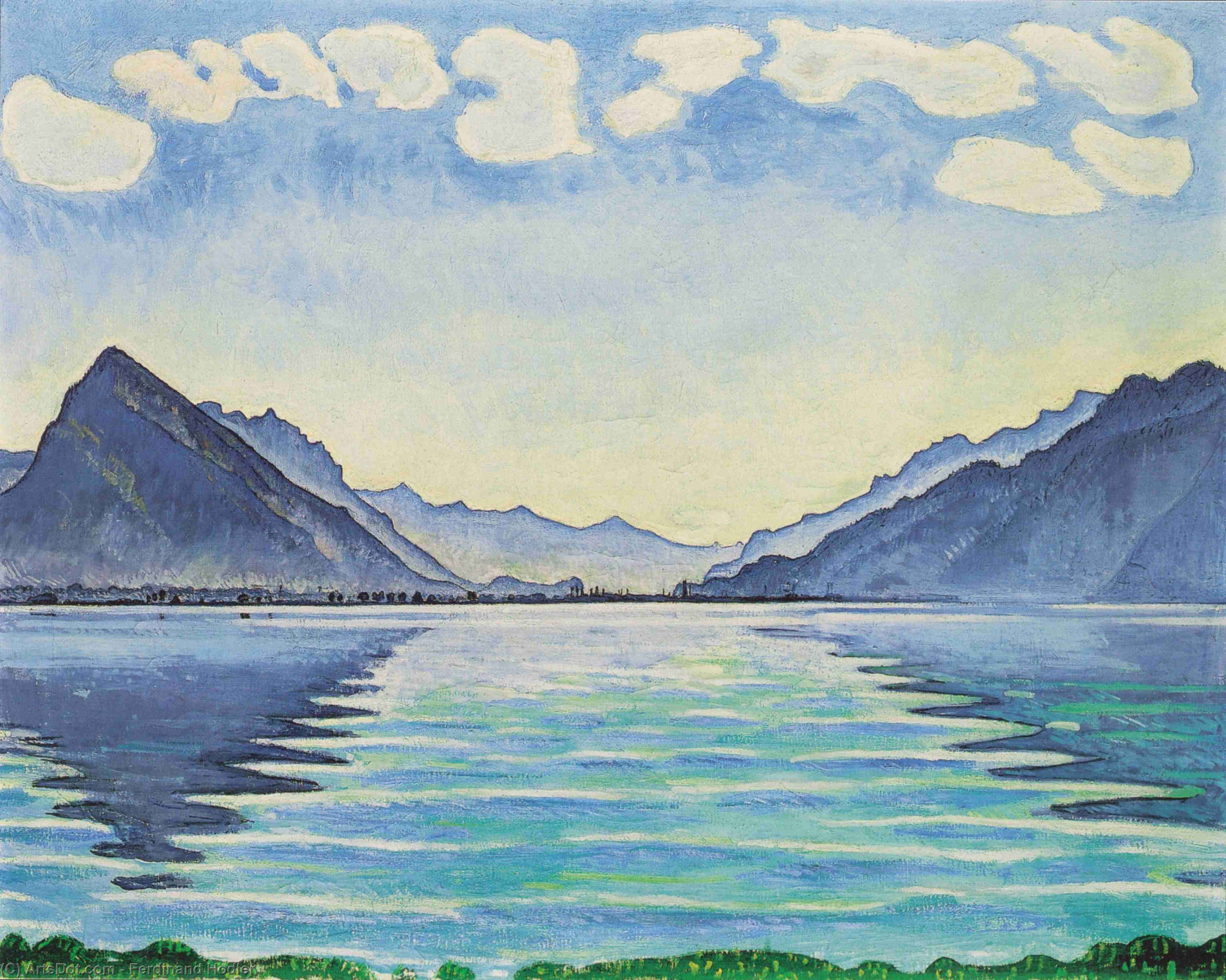 Lake Thun, Symmetric Reflection — Ferdinand Hodler