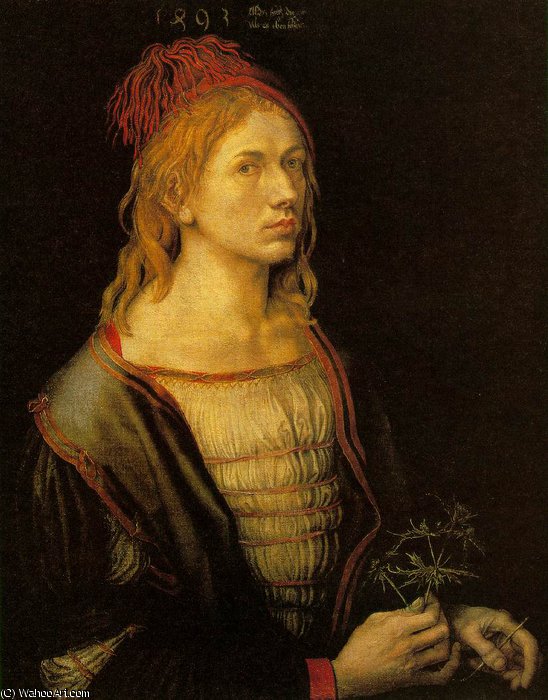 Self-portrait At 22,1493, Louvre — Albrecht Dürer