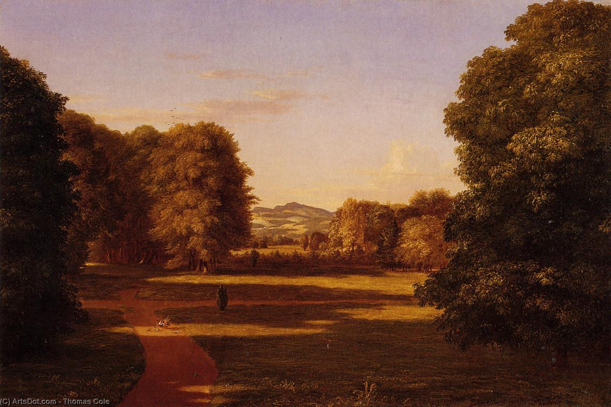 The Gardens Of The Van Rensselaer Manor House — Thomas Cole