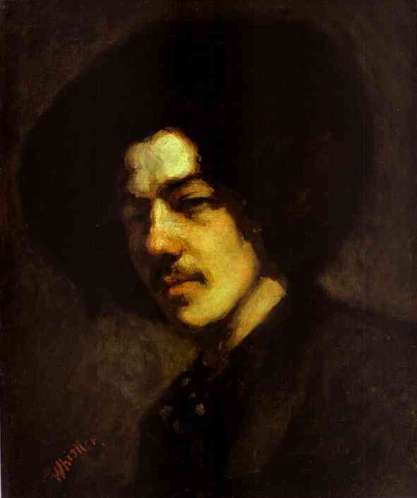 Portrait Of Whistler With Hat — James Abbott Mcneill Whistler