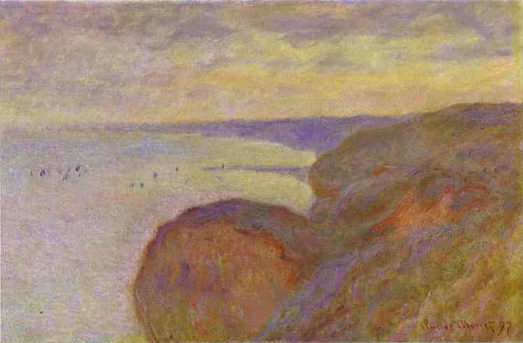 Riberezas Empinadas Cerca De Dieppe — Claude Monet