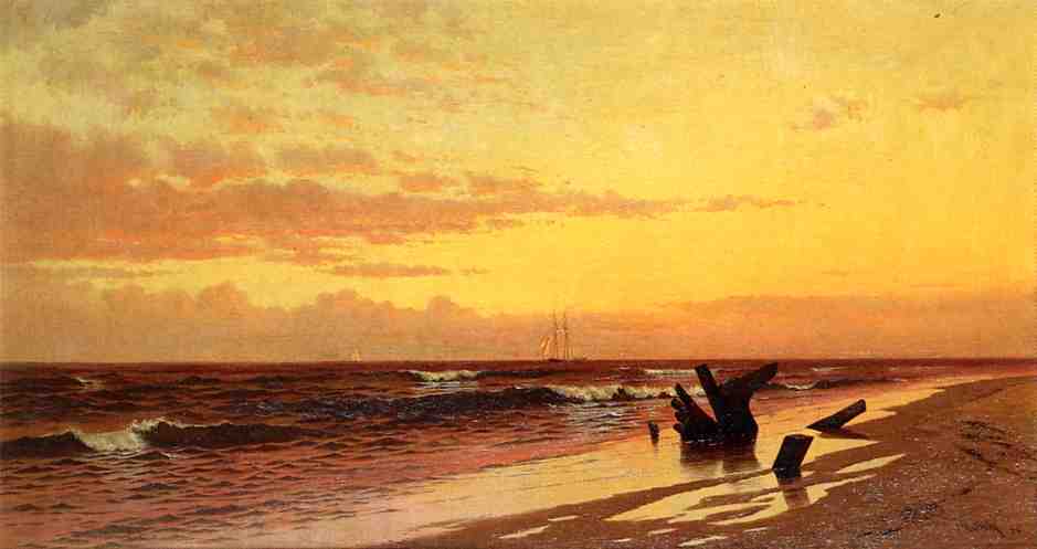 Seascape At Sunset — Francis A Silva