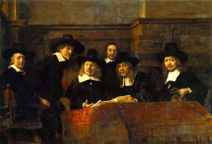 The Syndics Of The Clothmaker's Guild (the Staal — Rembrandt Van Rijn
