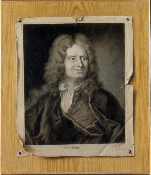 Trompe L'oeil Au Portrait Gravé De Boileau — Gresly Gaspard