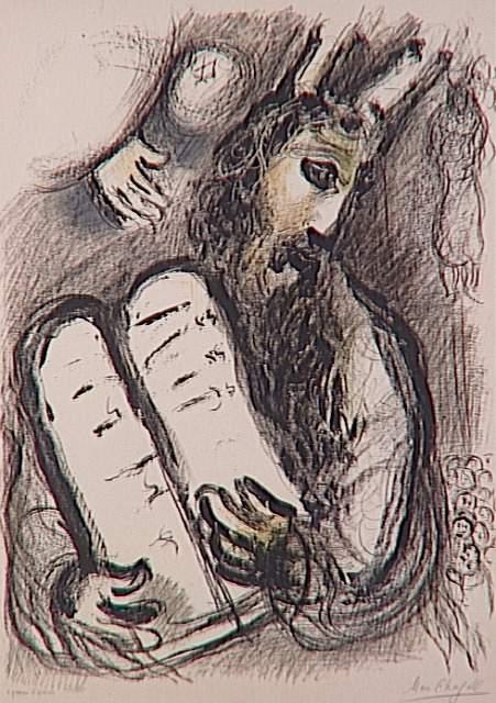Moses With The Tablets Of The Law — Marc Chagall