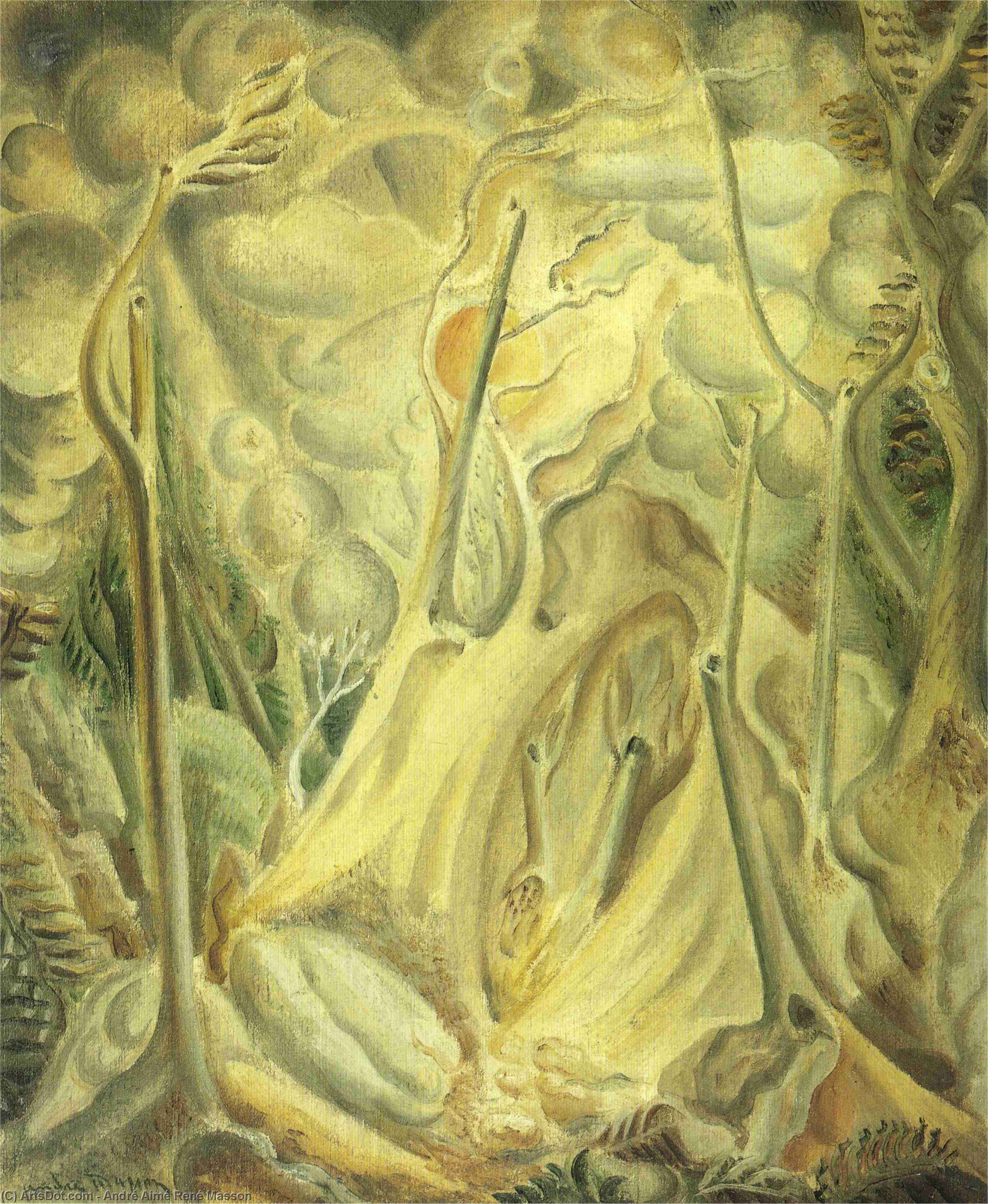 Landscape With Rocks — André Masson
