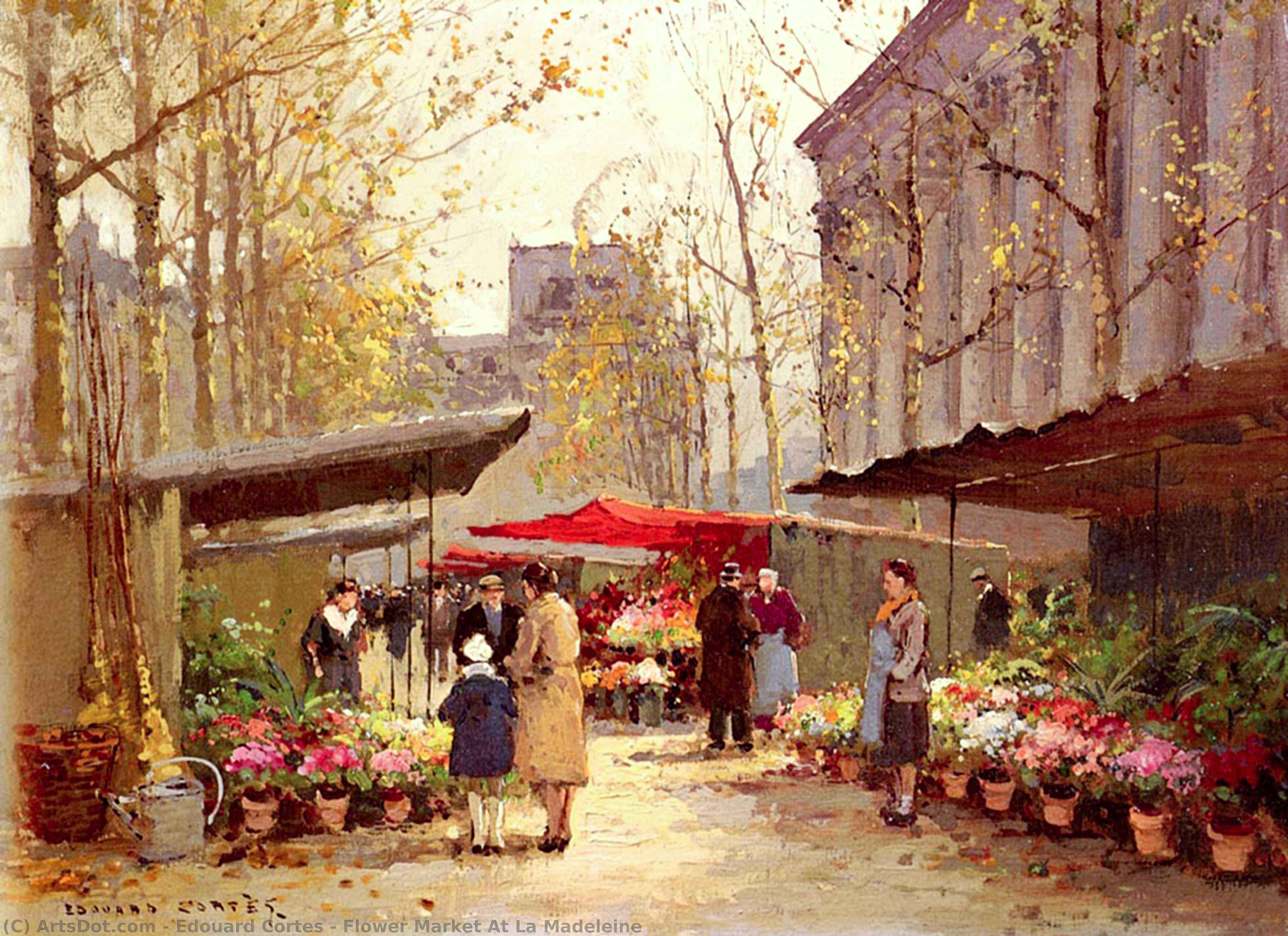 Flower Market At La Madeleine — Edouard Cortès