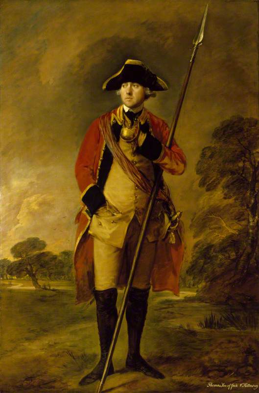 The Honourable Thomas Needham (d.1773), In The Uniform Of The 3rd Footguards At Ascott, Buckinghamshire — Thomas Gainsborough