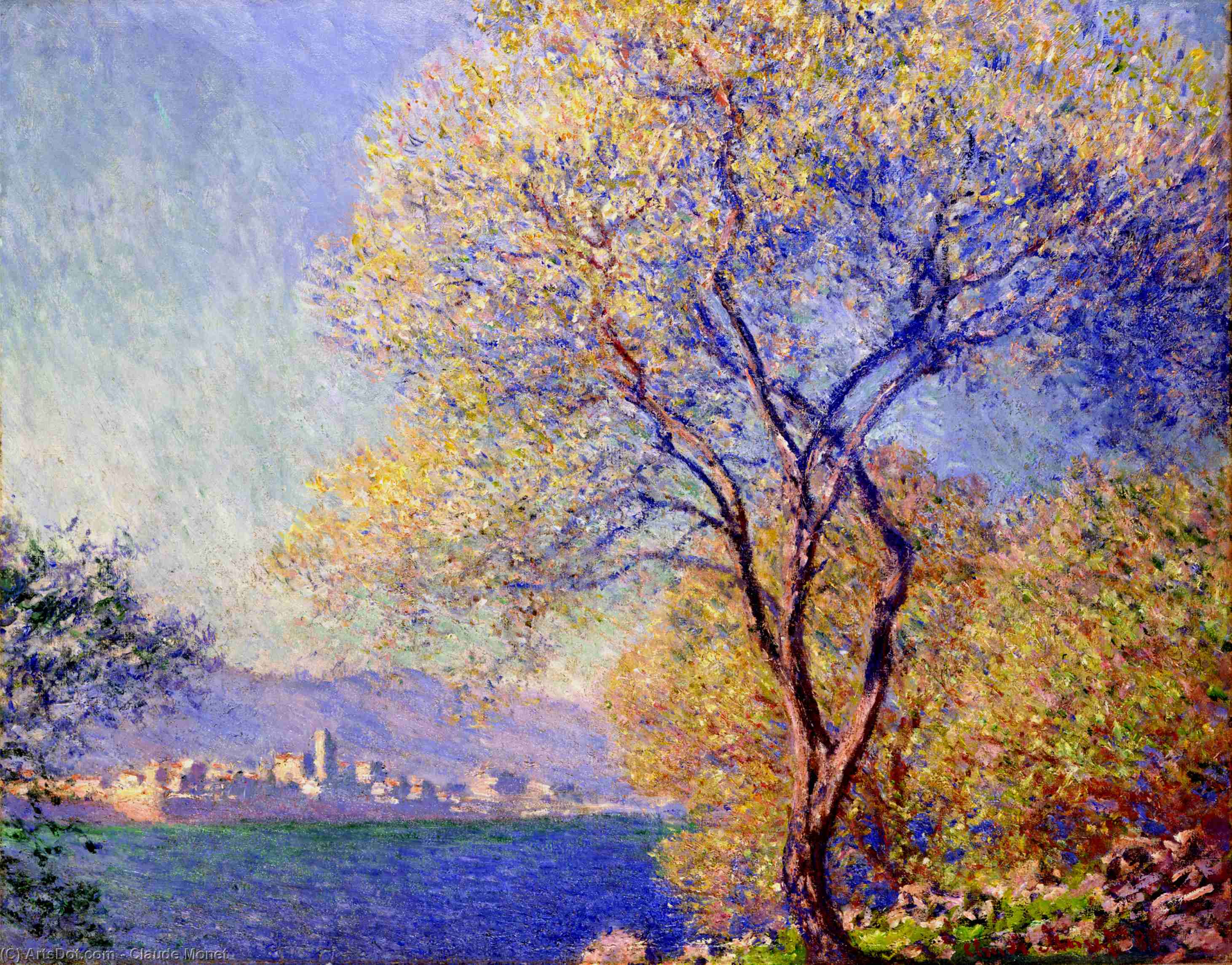 Antibes Seen From The Salis Gardens 01 — Claude Monet