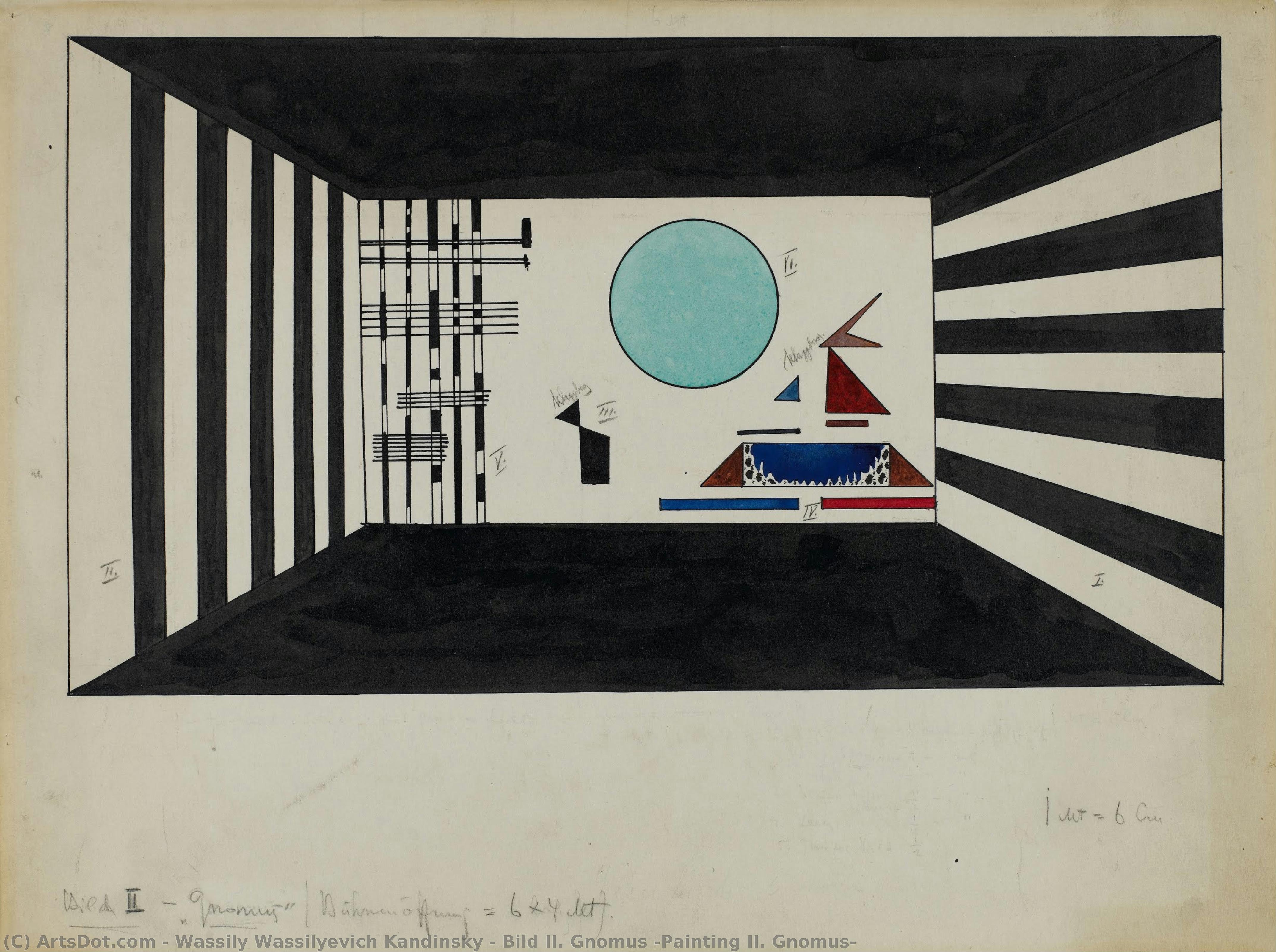 Bild Ii. Gnomus (painting Ii. Gnomus) — Wassily Wassilyevich Kandinsky