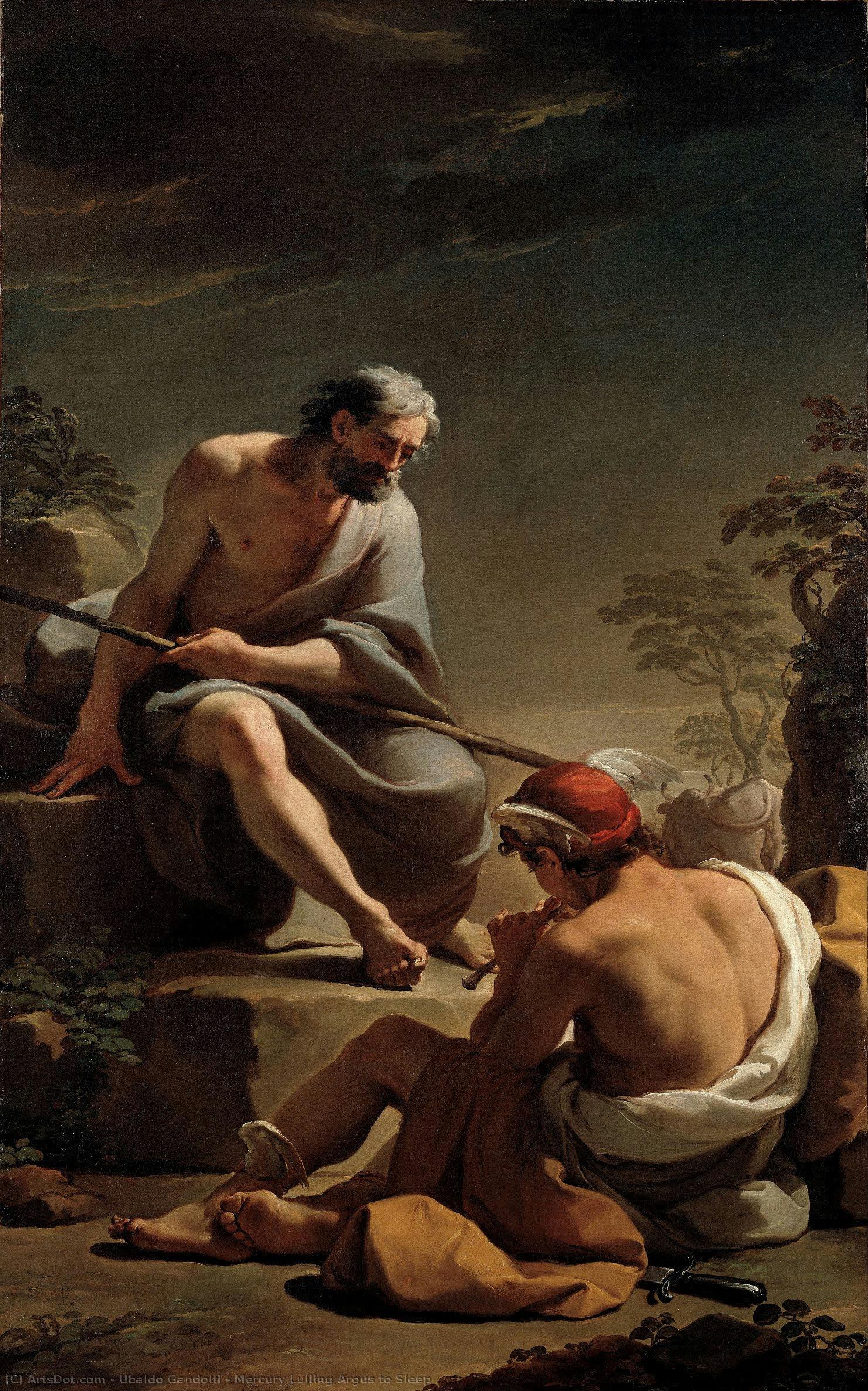 Mercury Lulling Argus To Sleep — Ubaldo Gandolfi