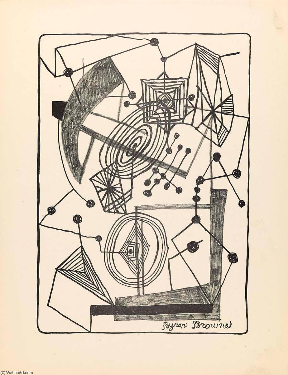 Untitled, From The Portfolio American Abstract Artists — Byron Browne