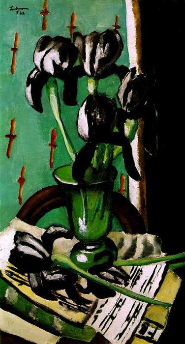 Black Irises — Max Beckmann