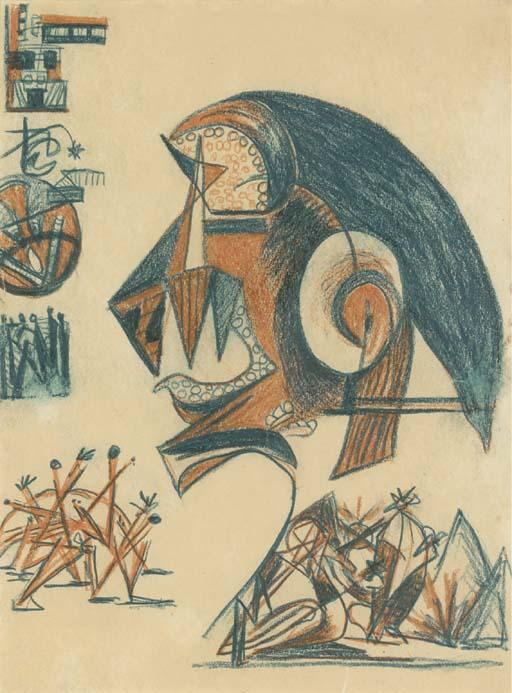 Untitled (psychoanalytic Drawing) — Paul Jackson Pollock