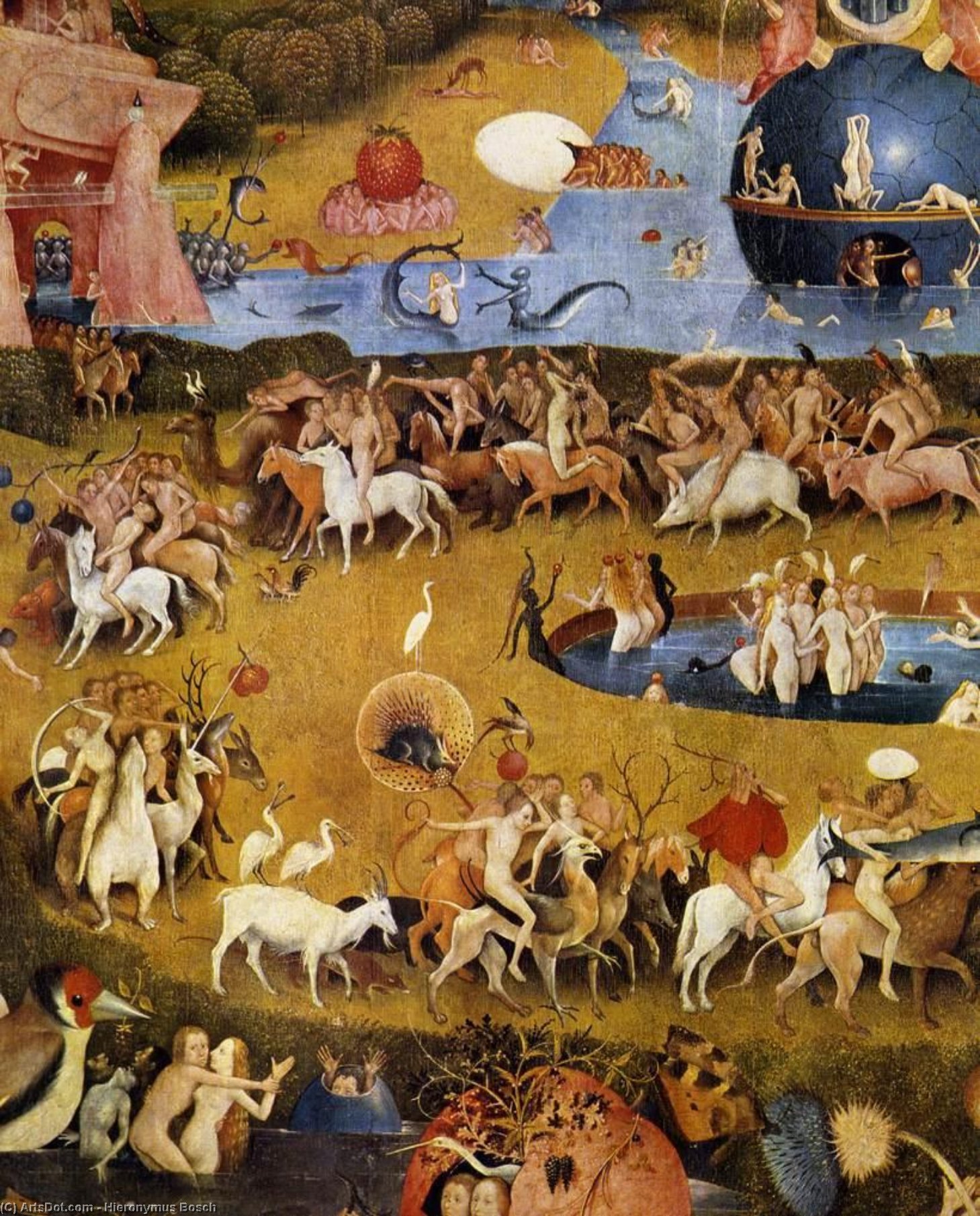 Triptych Of Garden Of Earthly Delights (detail) (47) — Hieronymus Bosch