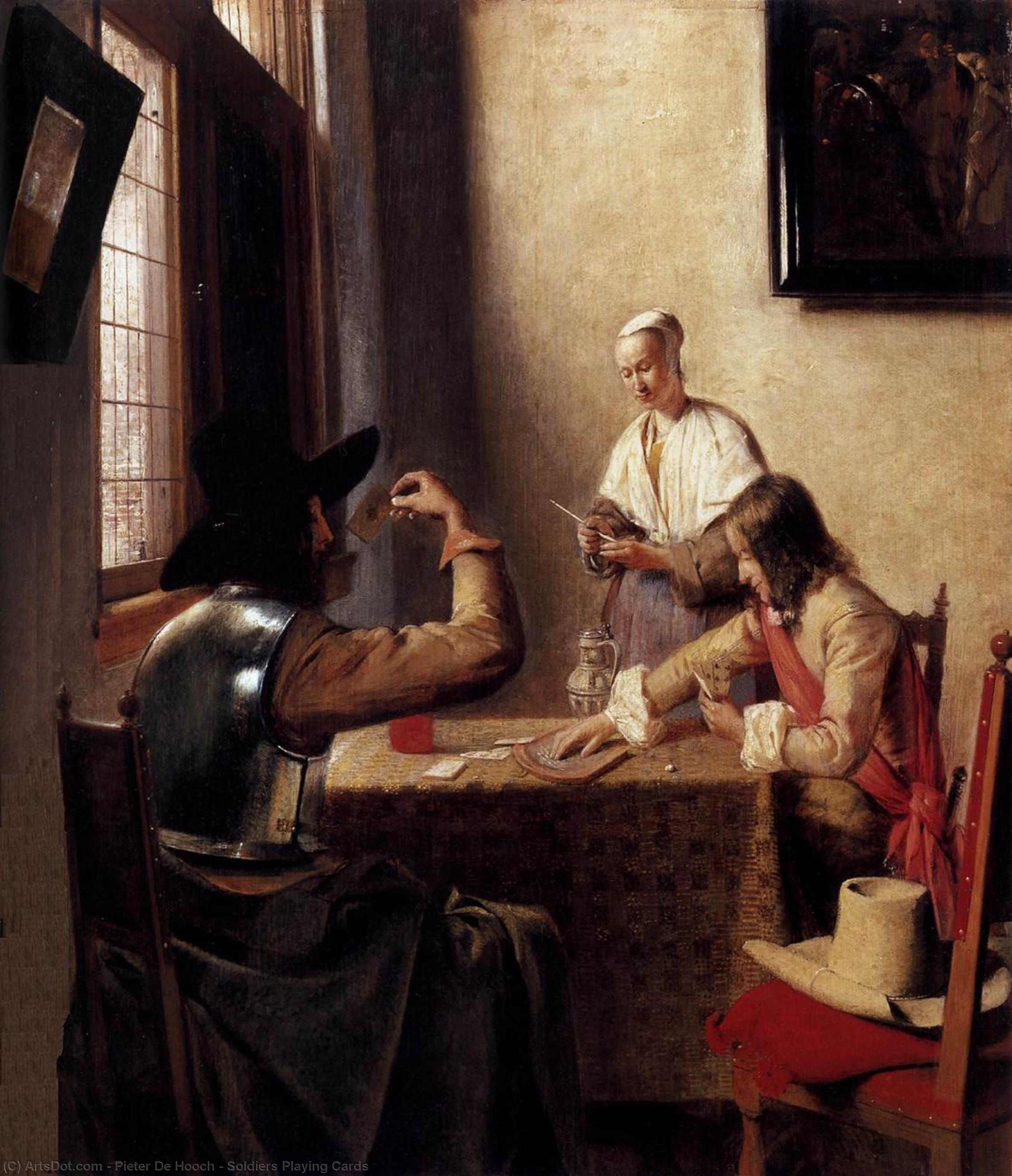 Soldiers Playing Cards — Pieter De Hooch