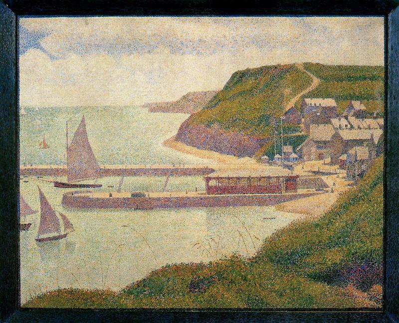Port-en-bessin, Outer Harbor, High Tide — Georges Seurat