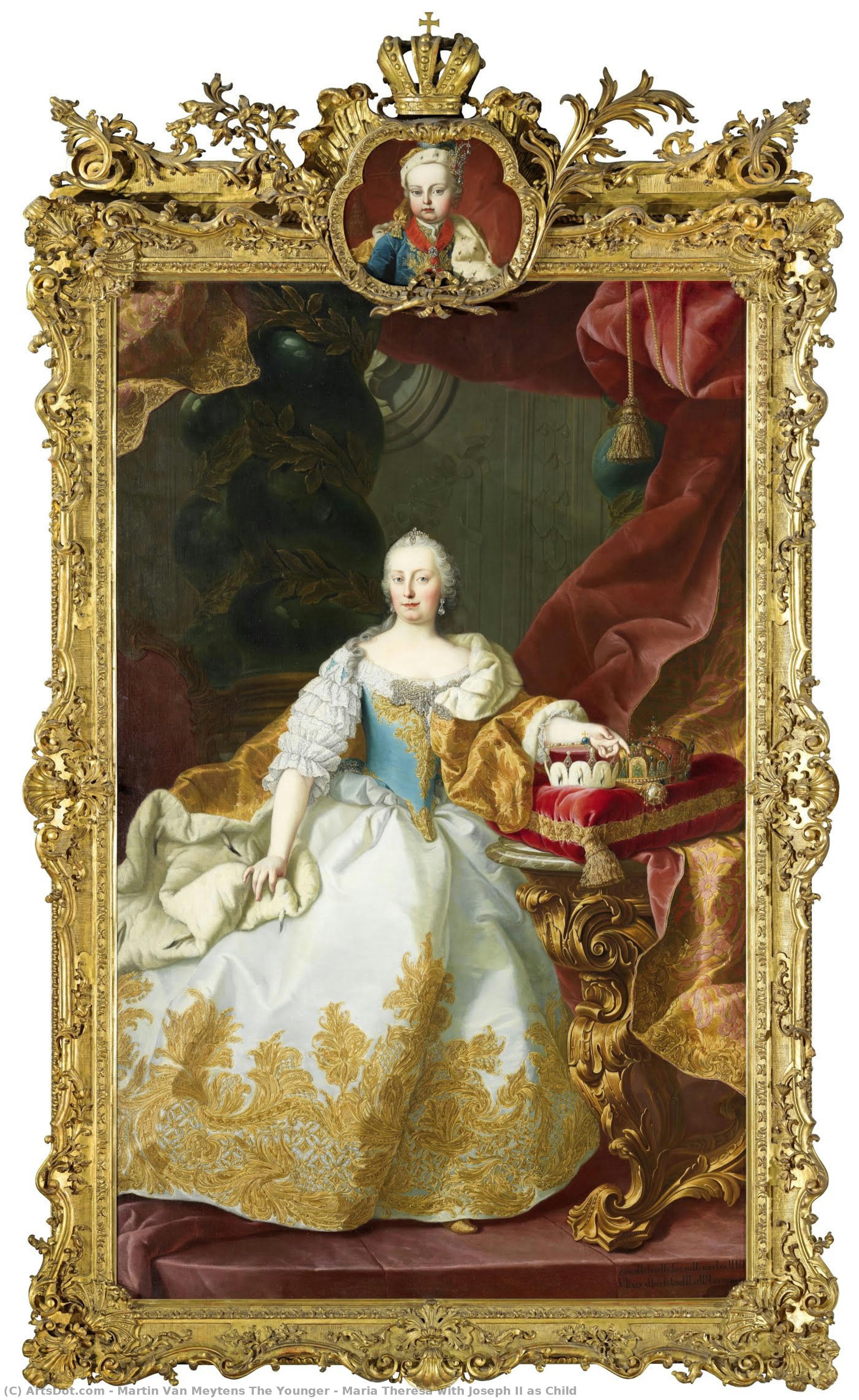 Maria Theresa With Joseph Ii As Child — Martin Van Meytens The Younger
