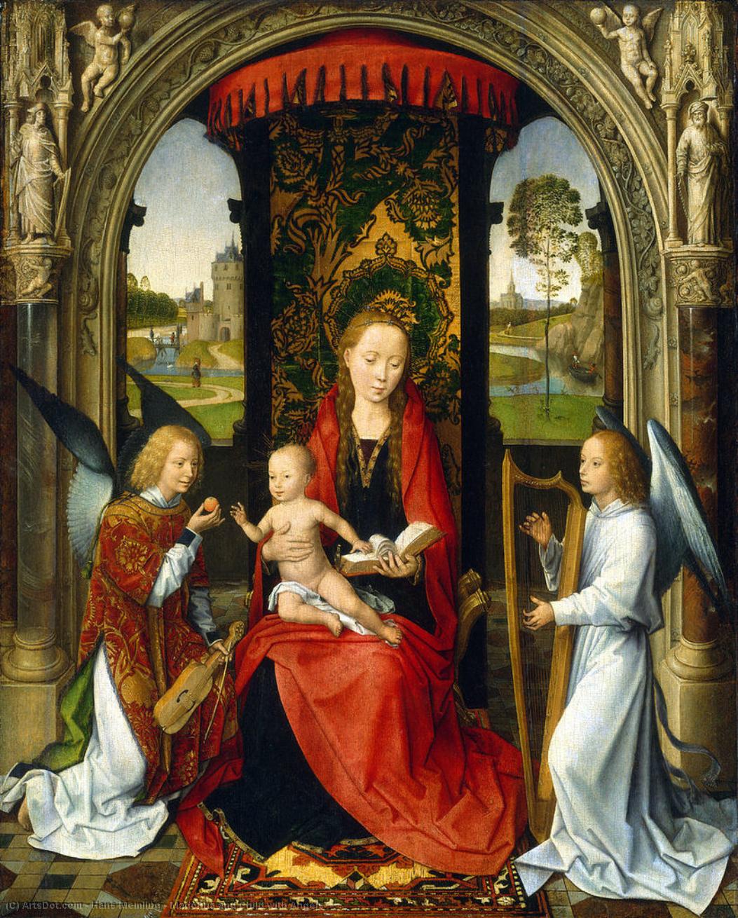 Madonna And Child With Angels — Memling, Hans