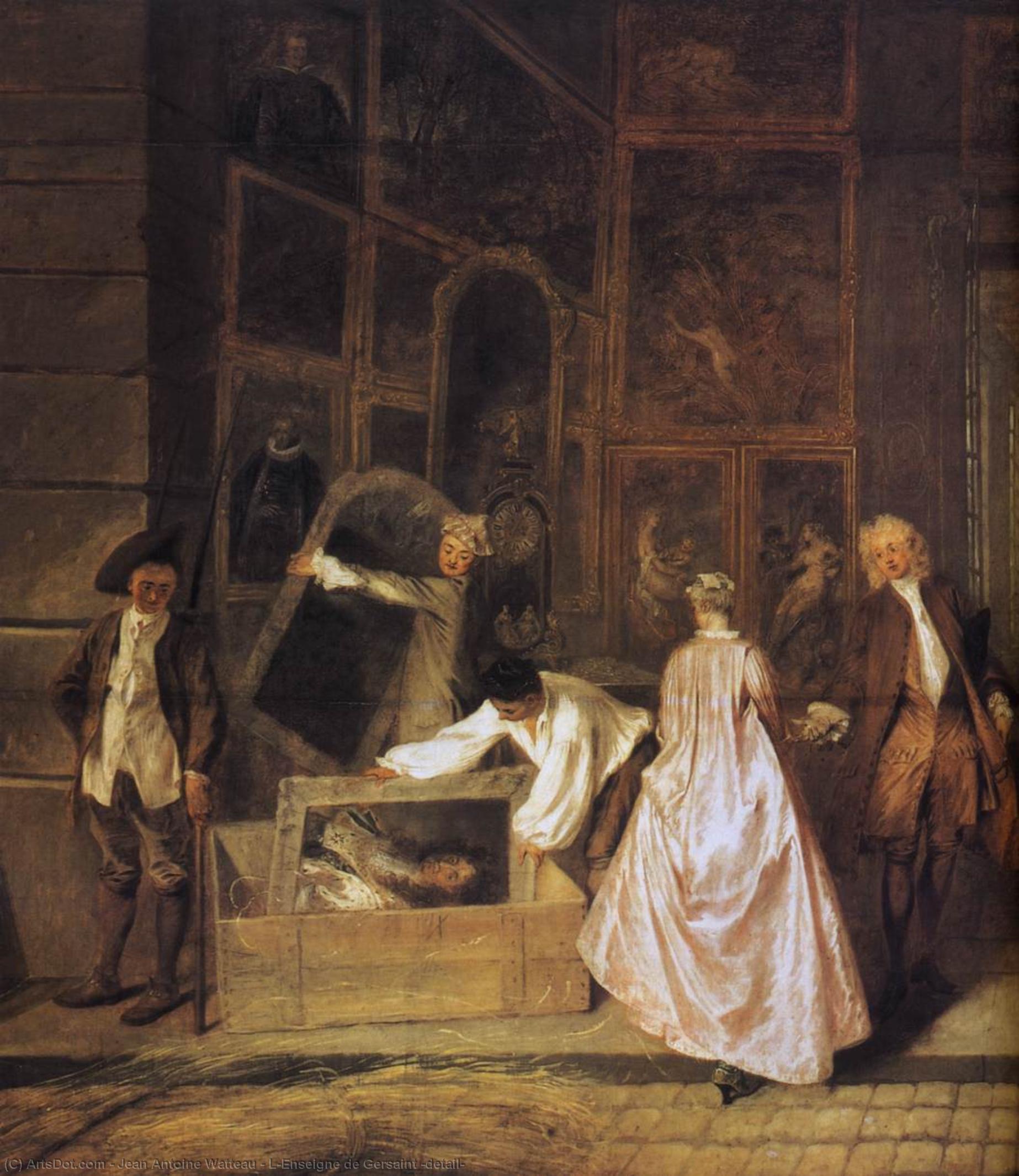 L'enseigne De Gersaint (detail) — Jean-antoine Watteau