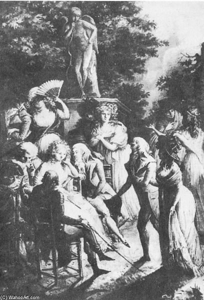 Madame De Staël At Coppet — Philibert Louis Debucourt