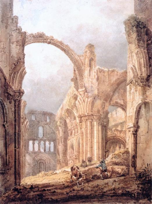 Interior Of Lindisfarne Priory — Thomas Girtin