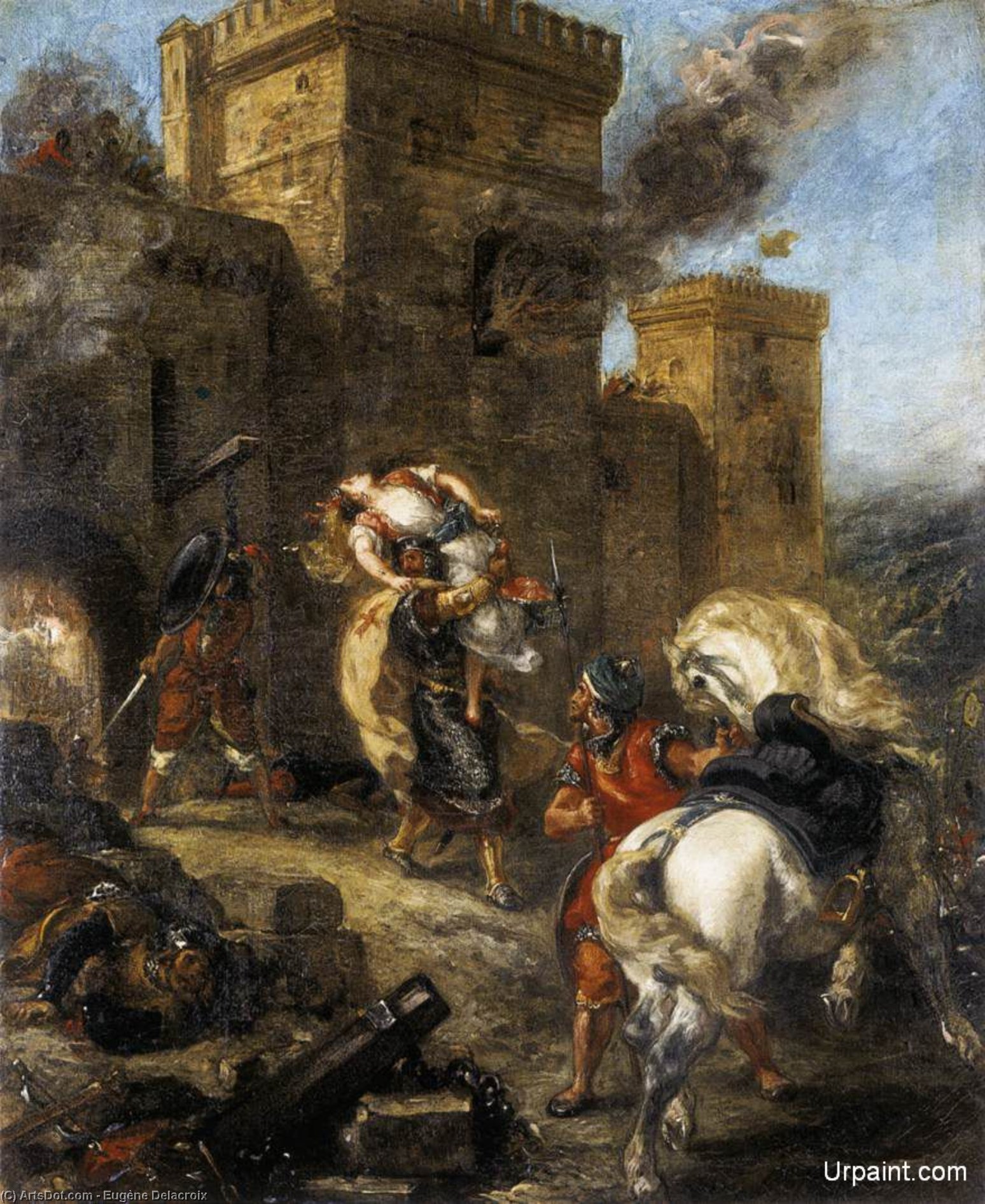 The Abduction Of Rebecca — Eugène Delacroix