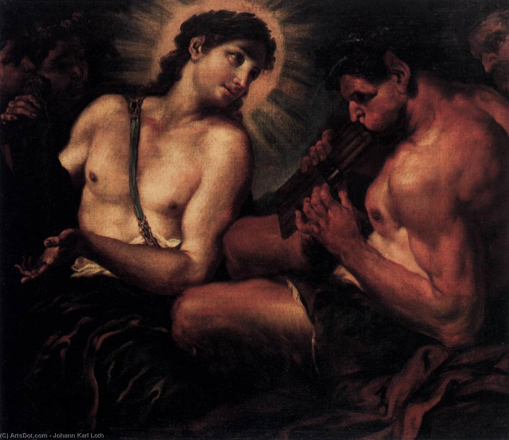 Apollo, Pan, And Marsyas — Johann Karl Loth
