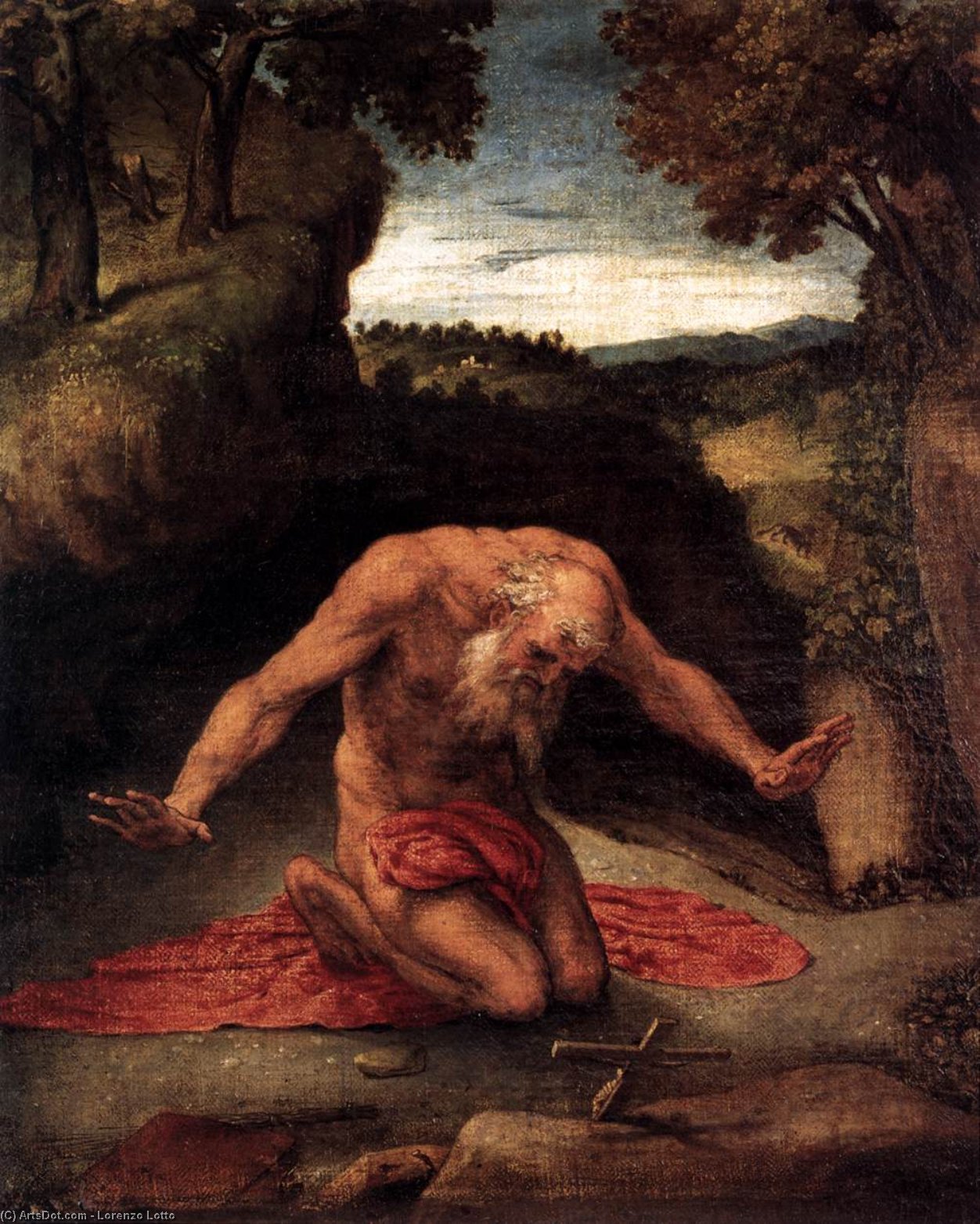 St Jerome — Lorenzo Lotto
