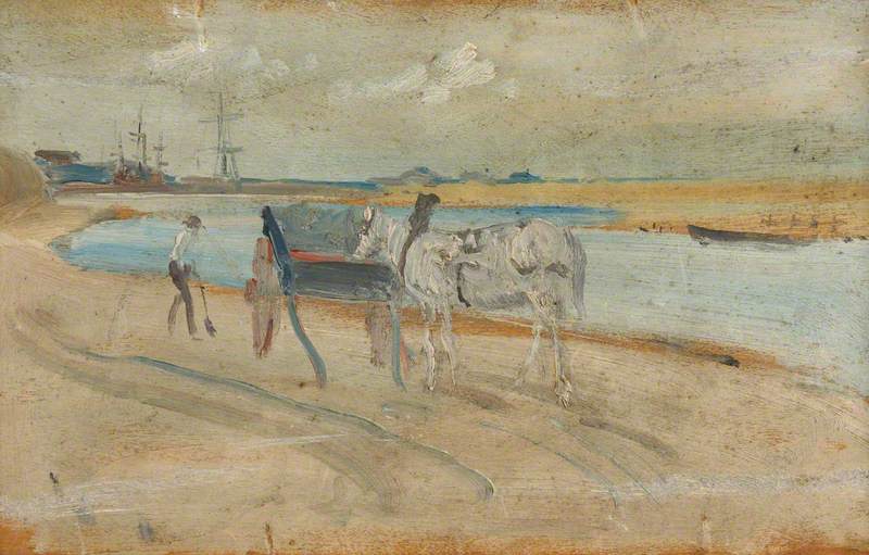 River Scene — Jules Lessore