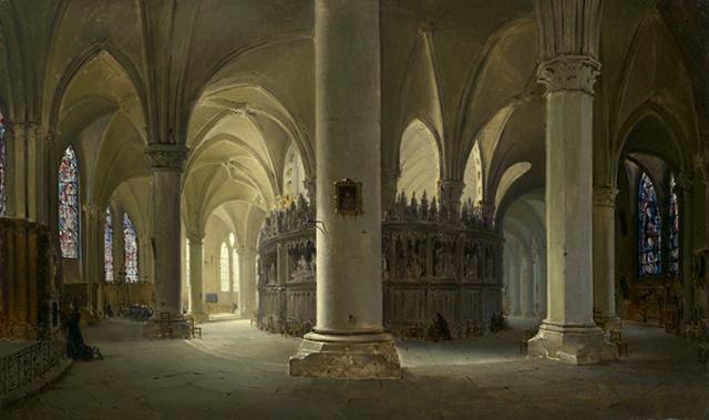 Intérieur De La Cathédrale De Chartres — Charles Marie Bouton