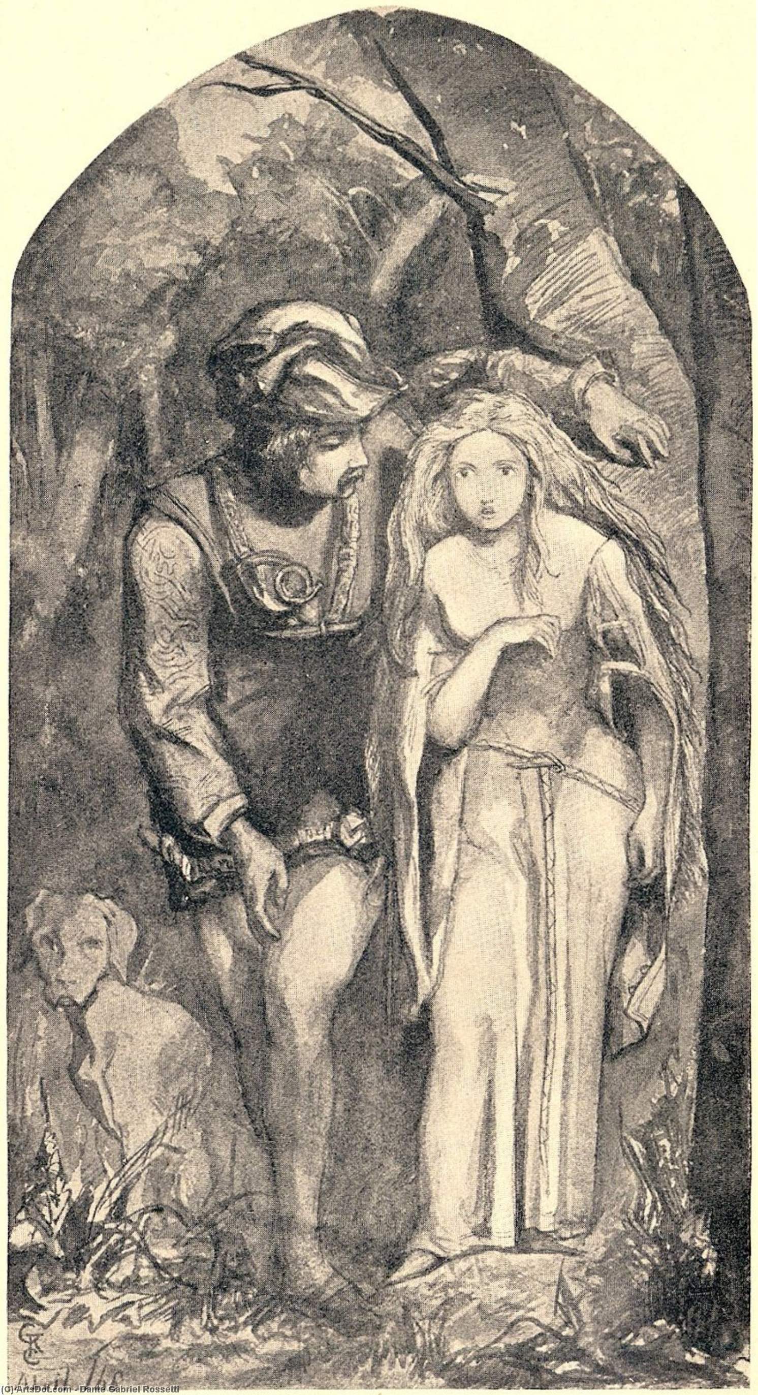 The Beautiful Lady Without Goods — Dante Gabriel Rossetti