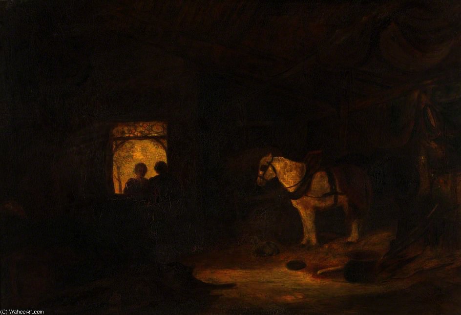 Stable Interior — William James Müller