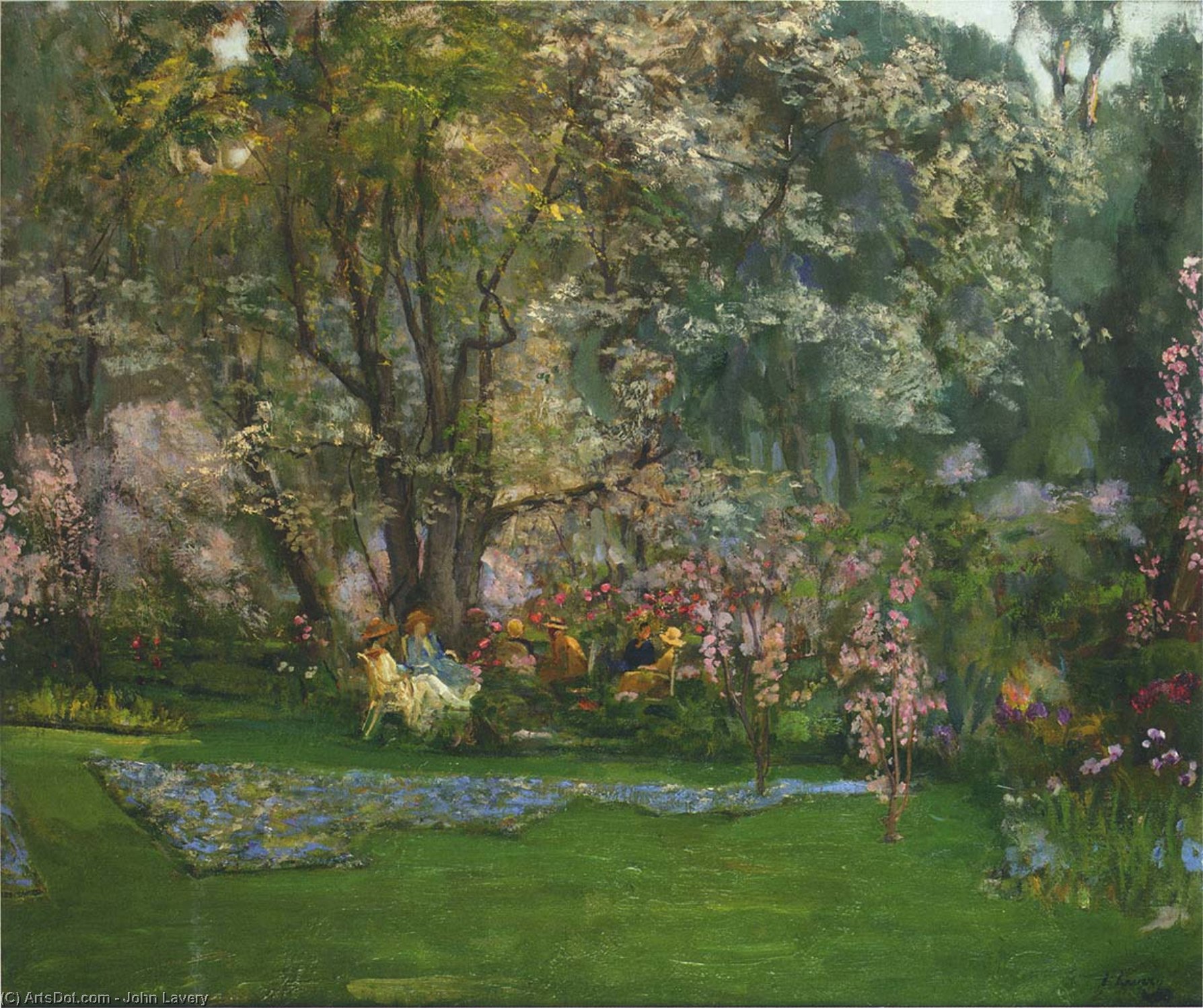 Spring In A Riviera Garden — Sir John Lavery