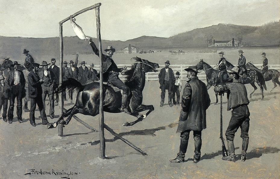 A Gander-pull — Frederic Remington