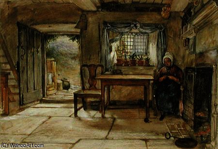 Cottage Interior — Charles West Cope