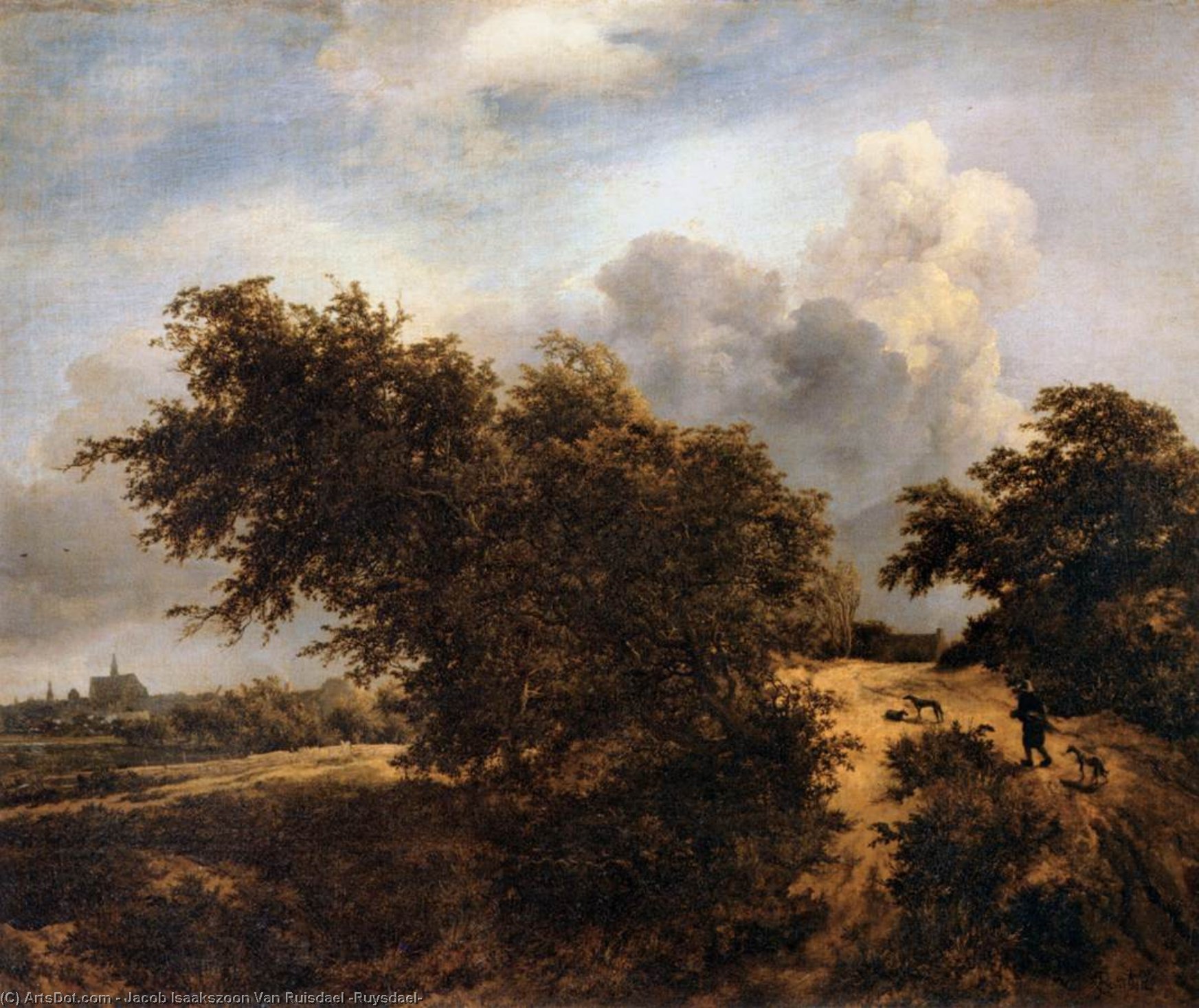 The Thicket (path In The Haarlem Dunes) — Jacob Isaackszoon Van Ruisdael