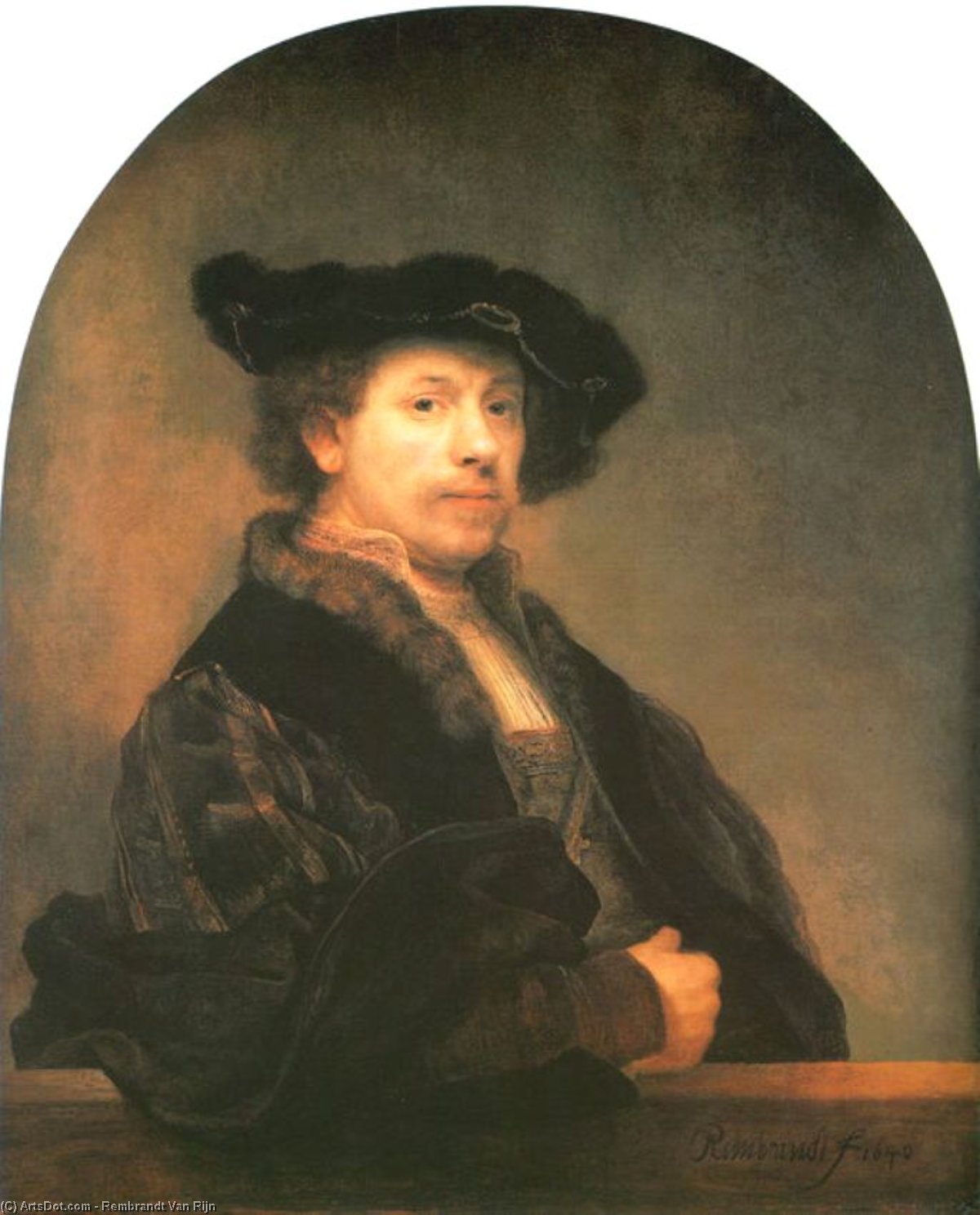 Self Portrait At The Age Of 34 — Rembrandt Van Rijn