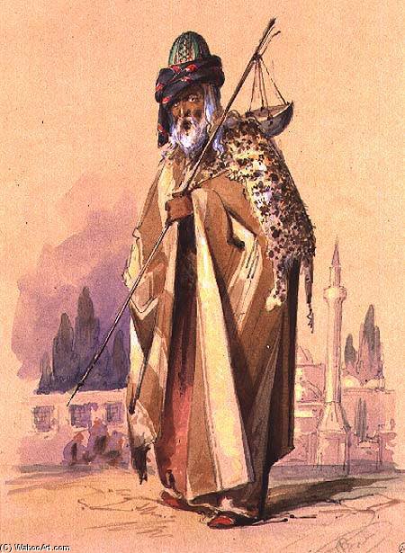A Dervish With Leopard Skin — Count Amadeo Preziosi