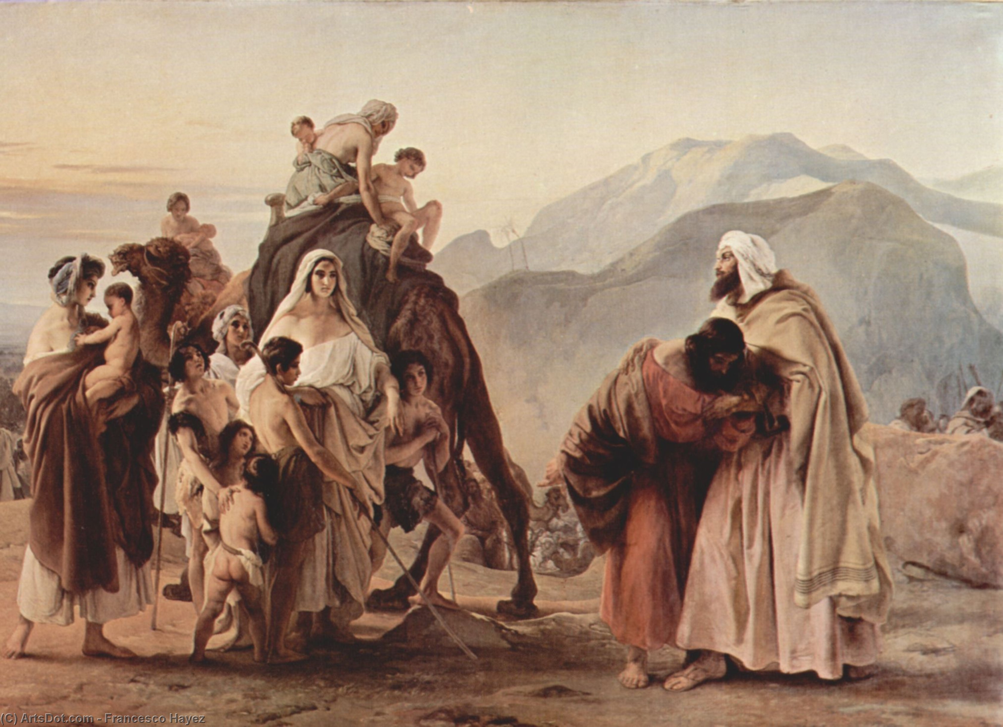 Meeting Of Jacob And Esau — Francesco Hayez