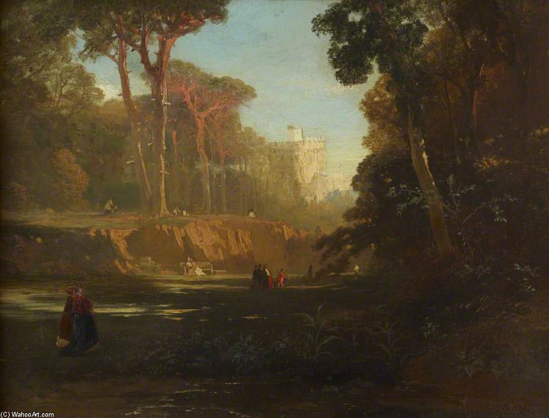 View Of Windsor Castle From A Clearing — James Baker Pyne