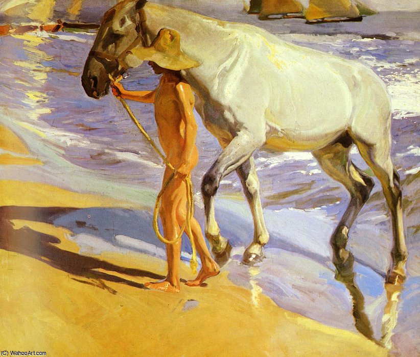 The Horse's Bath — Joaquín Sorolla Y Bastida