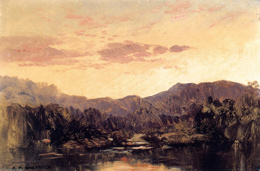 Sunset Over Lake George — Aaron Draper Shattuck