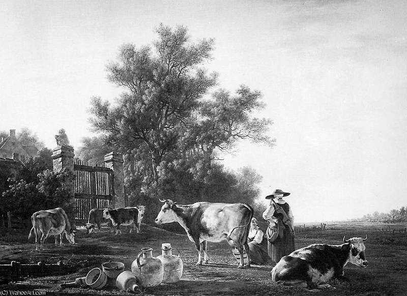 Milking Time Sun — Abraham Van Strij