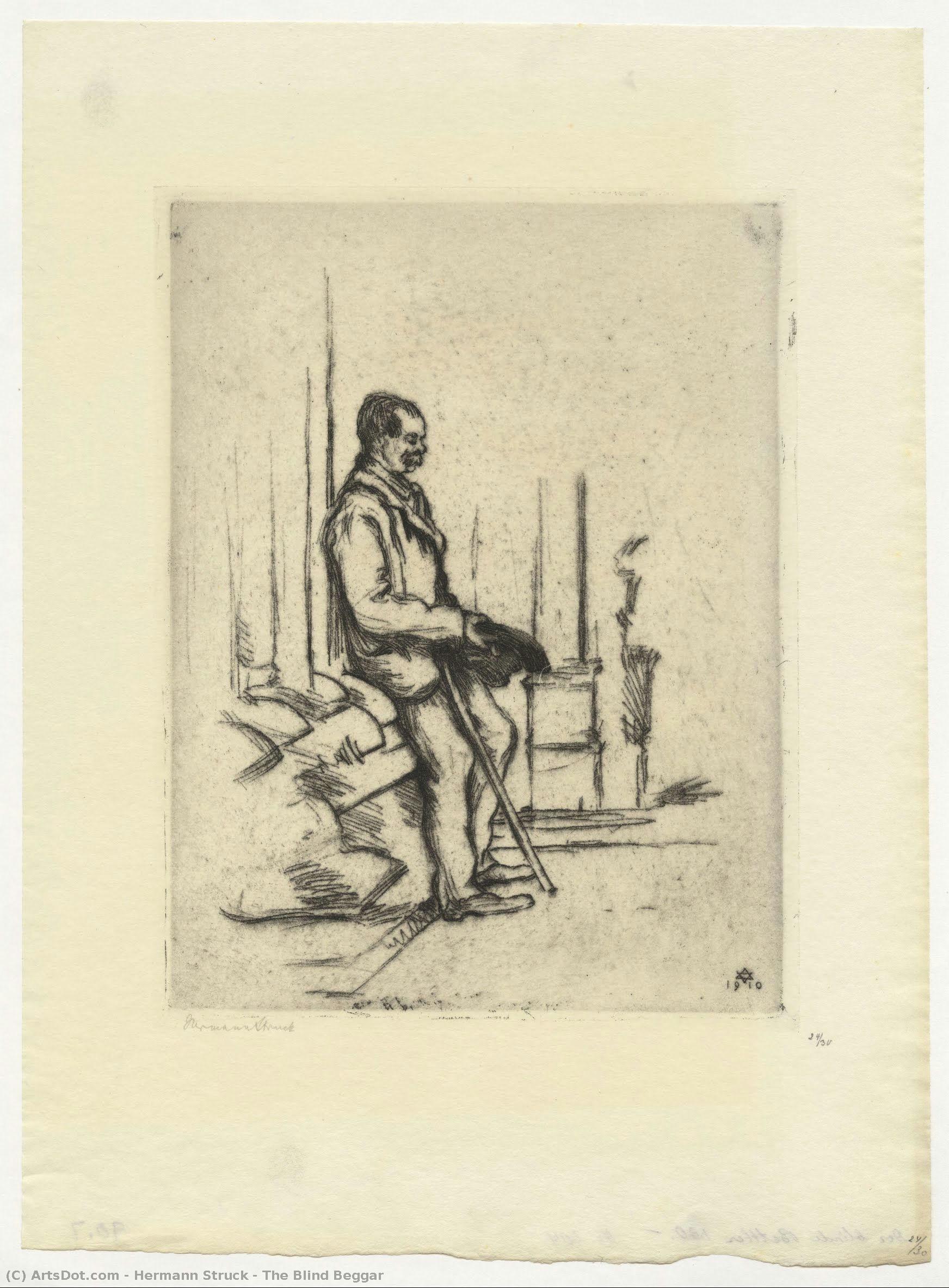 The Blind Beggar — Hermann Struck