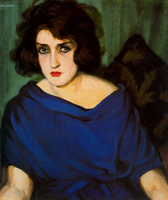 Portrait De Jeune Femme En Bleu — Tamara De Lempicka