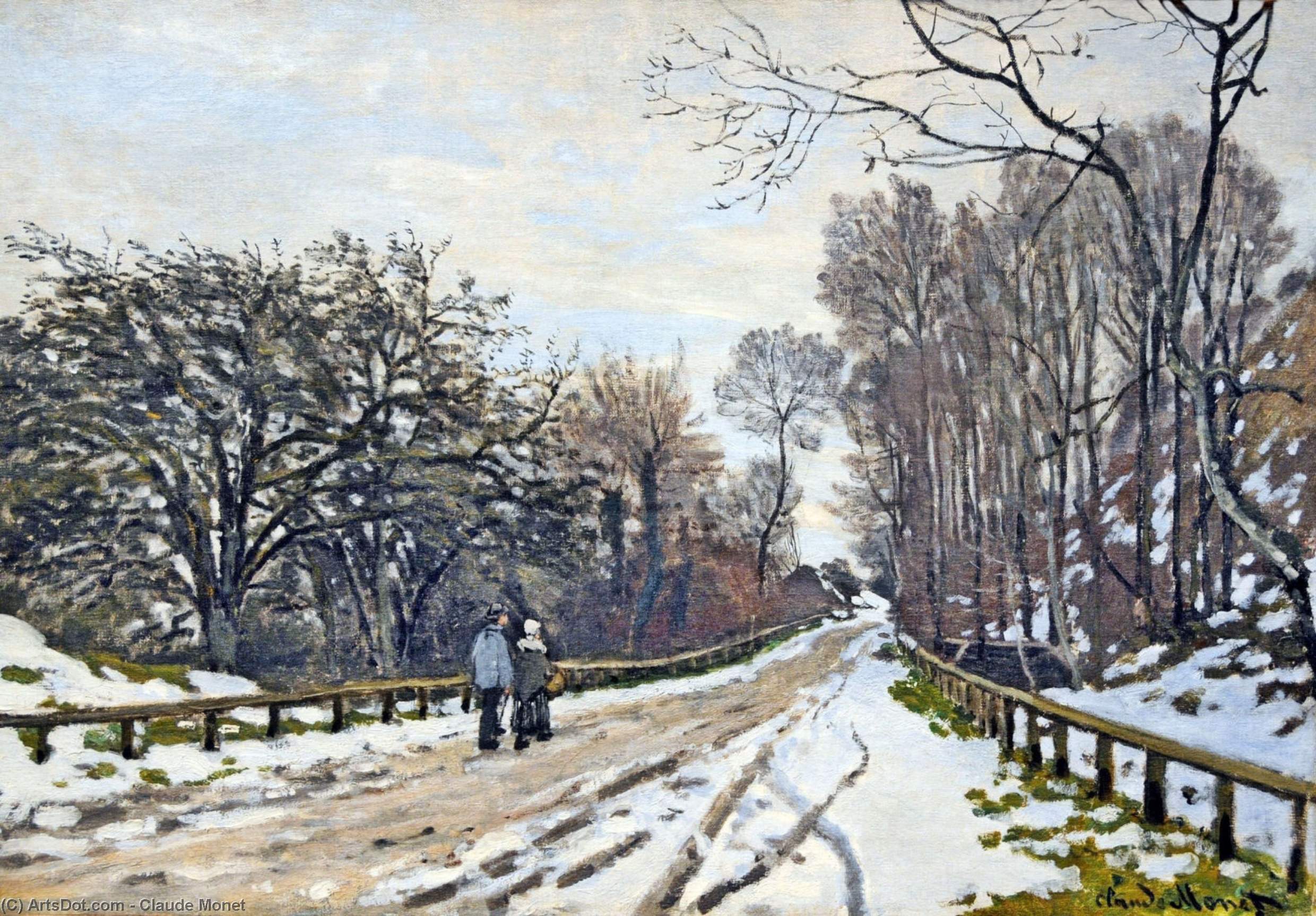 The Road To The Farm Of Saint-simeon — Claude Monet