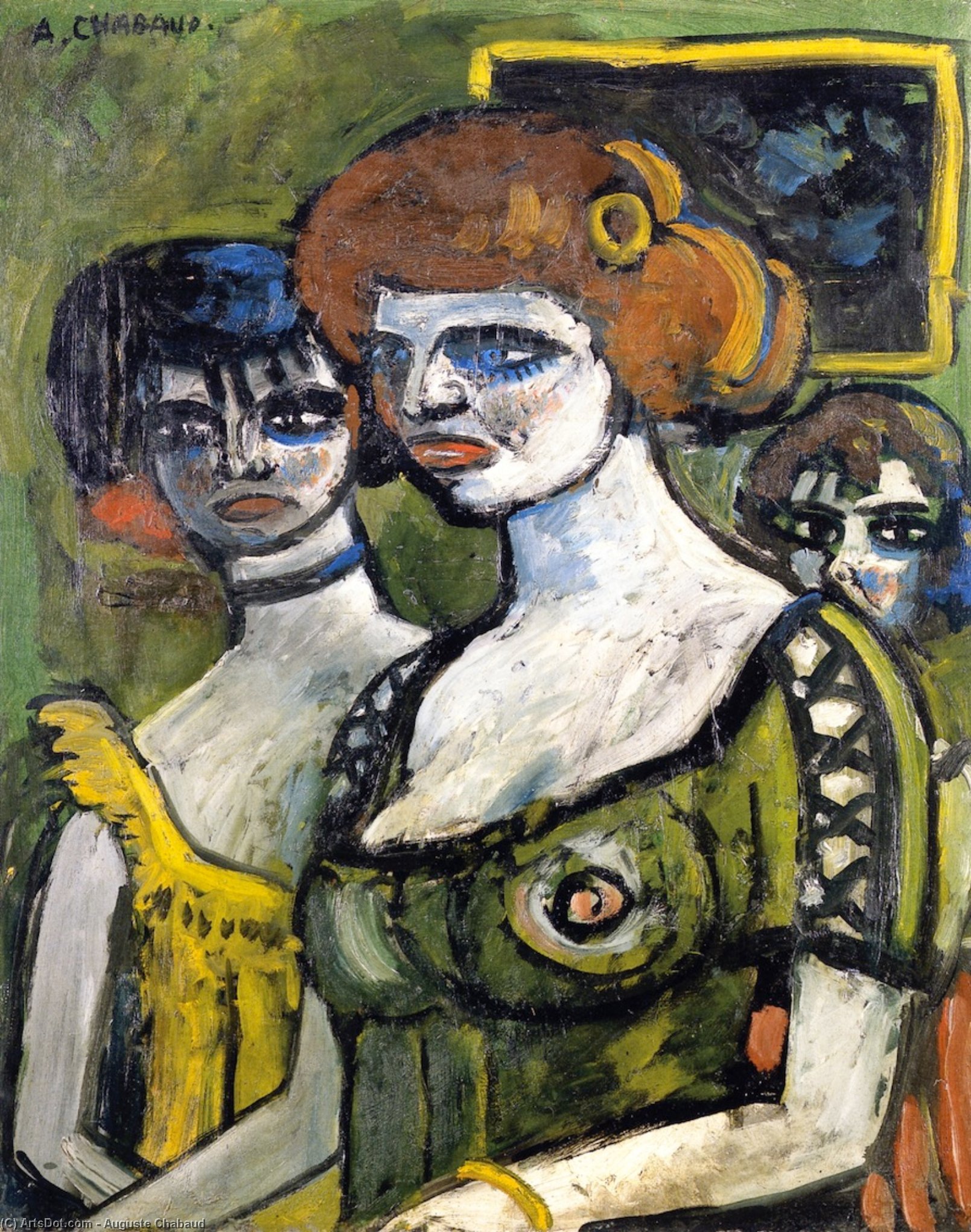 Girls In Green — Auguste Chabaud