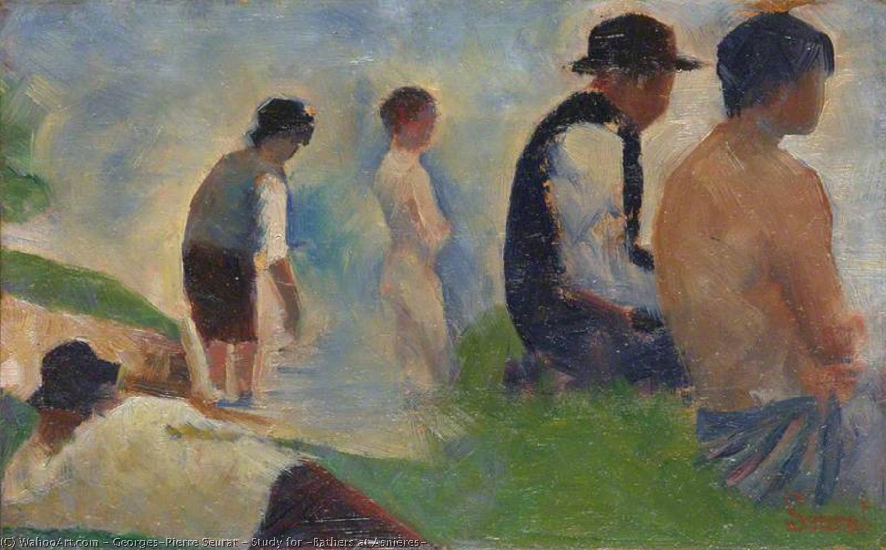 Study For 'bathers At Asnières' — Georges Seurat
