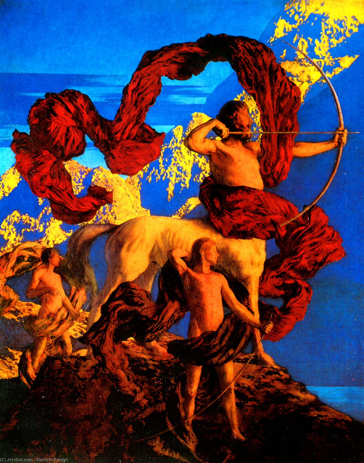 Jason And His Teacher — Maxfield Parrish